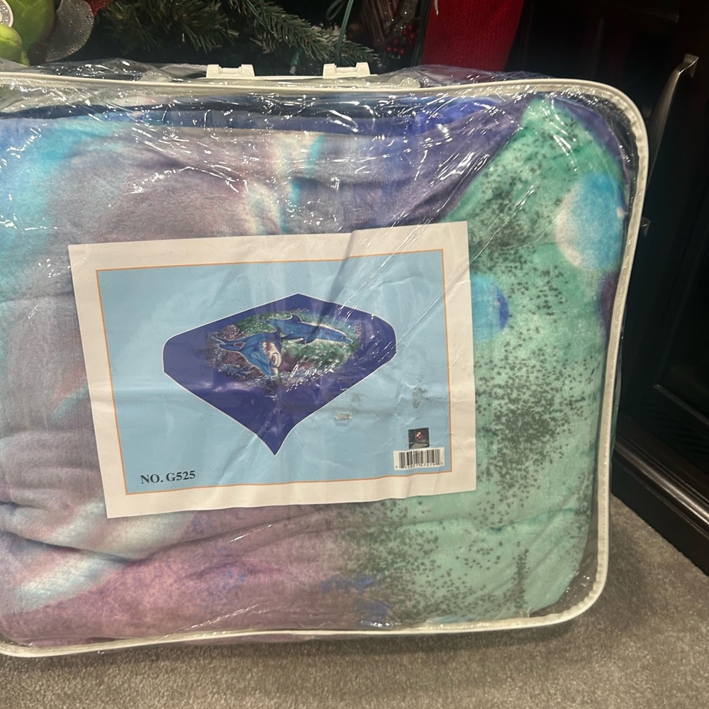 Del Toro Blue and Purple Blanket